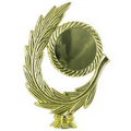 Plastic Gold Riser w/Leaf Design & 2" Medallion Space (6")